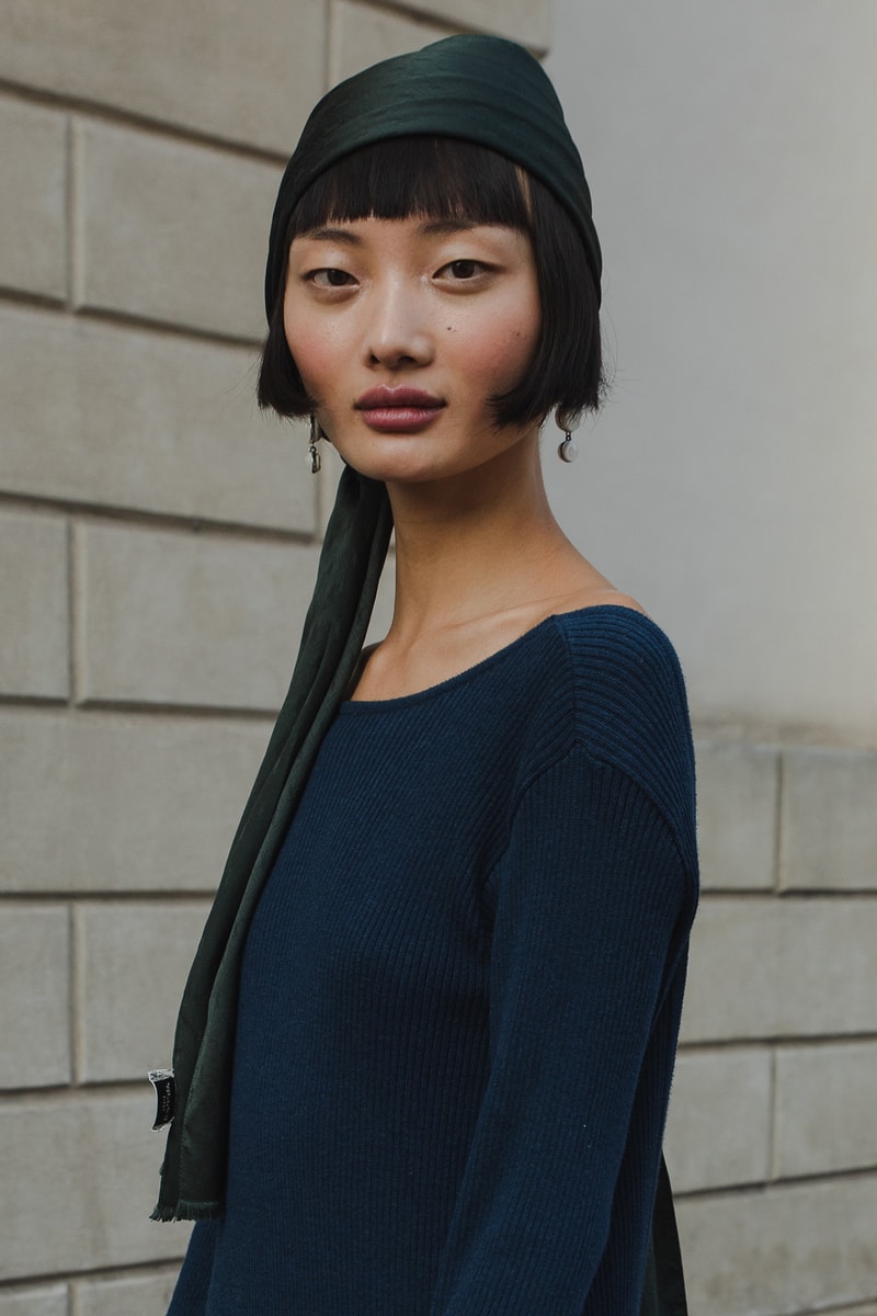 Milan Fashion Week Street Style Spring Summer 2022 SS22 Influencer Outfit Model