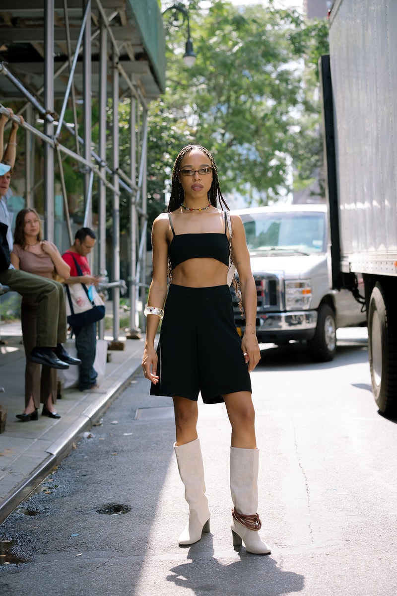Outfit Boots New York Fashion Week SS22 Best Street Style Trends Spring Summer 2022 Influencer