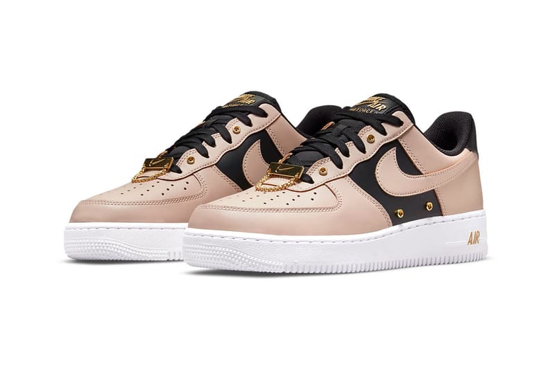 Nike Adds a Touch of Gold to the Air Force 1 "Particle Beige/Black"