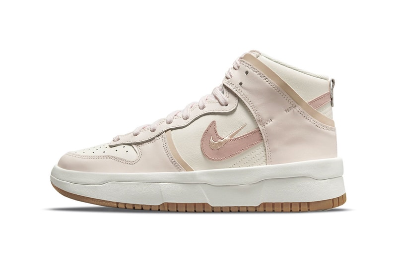 Nike Dunk High Rebel Pink Oxford Sail Upper Laterals