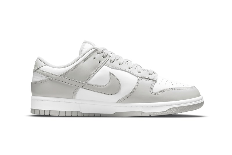 Nike Dunk Low Grey Fog White Sneakers Footwear Kicks Shoes Sneakerhead Lateral