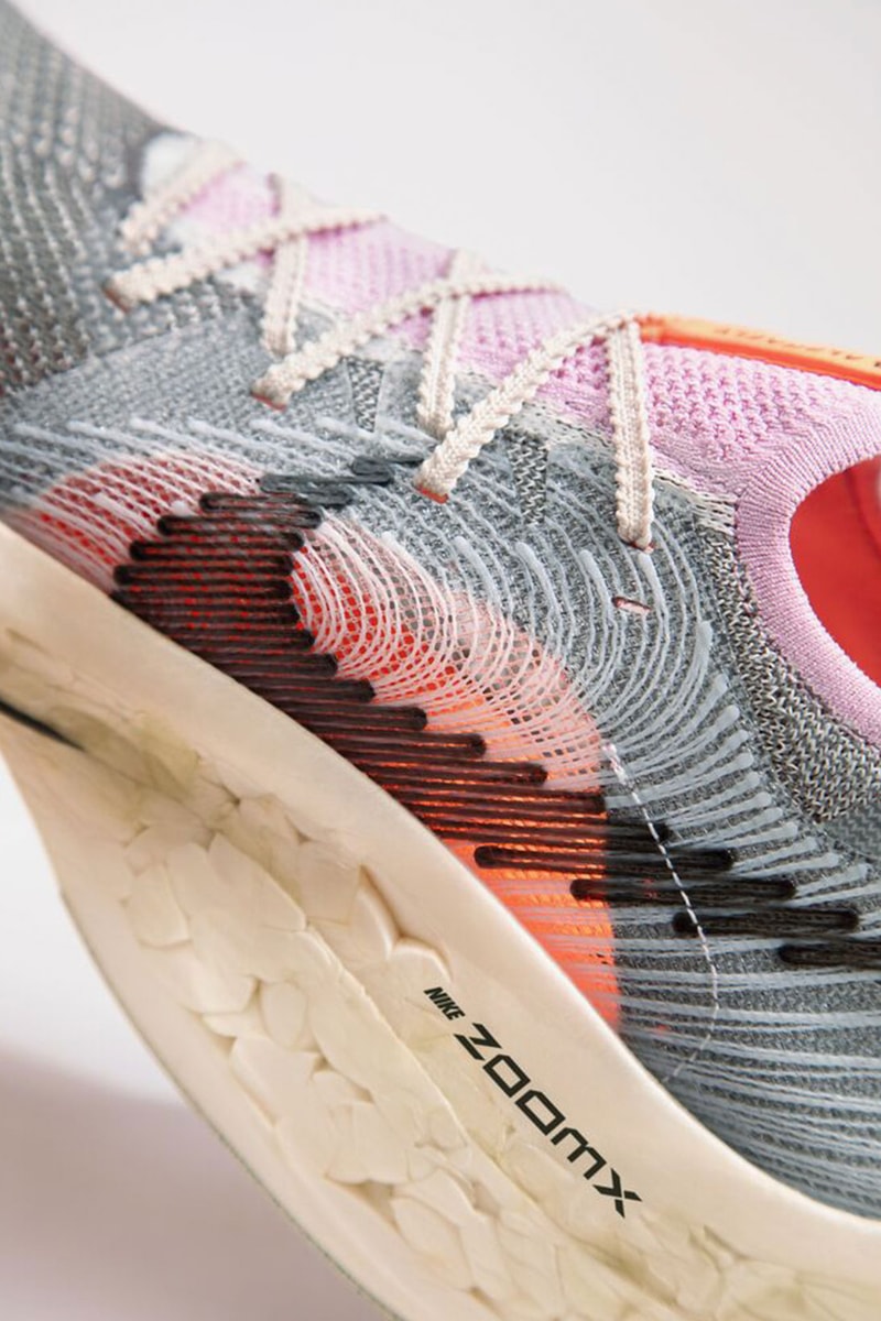 Nike Air Zoom Alphafly Next Nature Sustainable Sneakers Details Swoosh Midsole