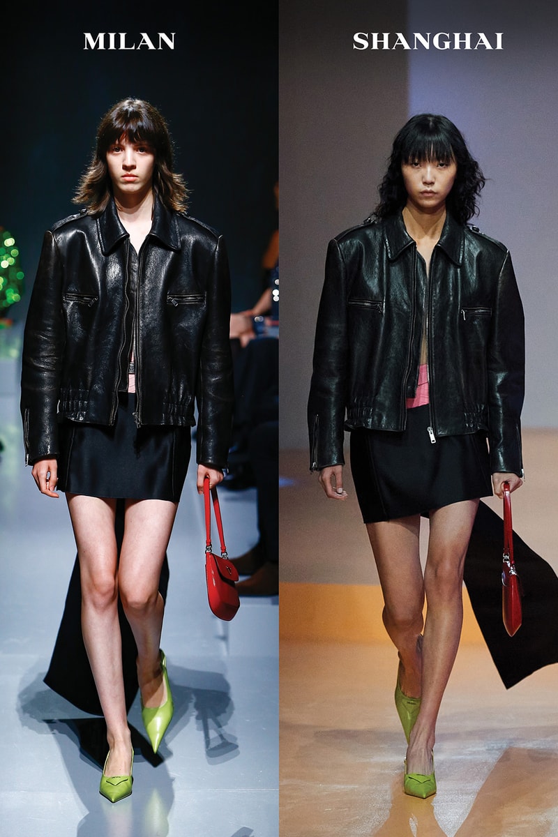 Prada Spring Summer 2022 SS22 Collection Milan Shanghai Fashion Week Runway Raf Simons Miuccia