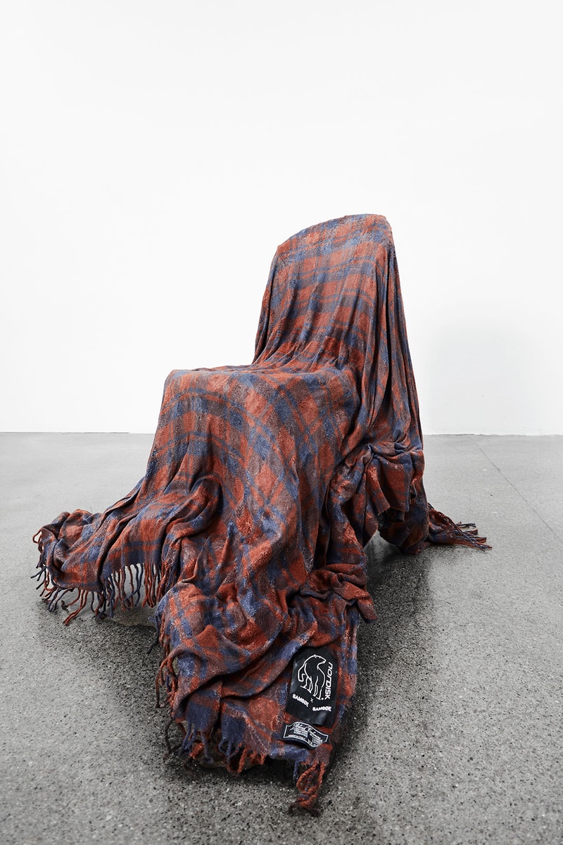 Samsøe & Samsøe Nordisk Outdoor Accessories Collaboration Blanket Plaid Check Chair
