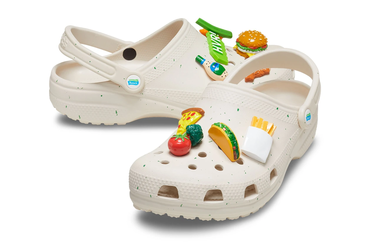 Crocs Hidden Valley Ranch Saweetie Clogs Jibbitz Pizza Fries Release Where to buy