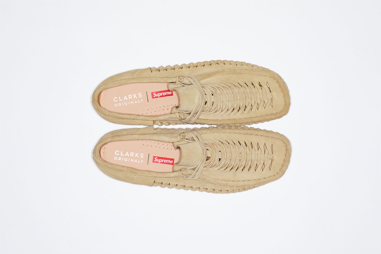 Supreme Clarks Originals Wallabee Collaboration Suede Pink Green Beige Black Release Date Info