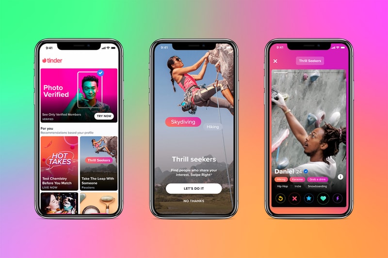 tinder dating app explore page phone 