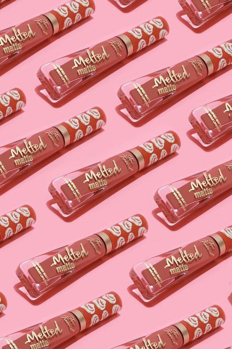 Too Faced Holiday Christmas Collection Makeup Cinnamon Bun Melted Matte Lipstick Swirl Eyeshadow Palette
