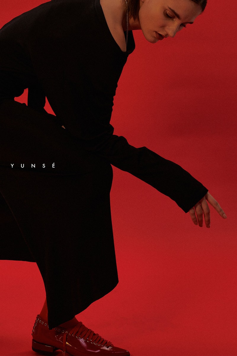 YUNSÉ Fall/Winter 2021 Collection Lookbook Tension and Relaxation Dress Leather Boot