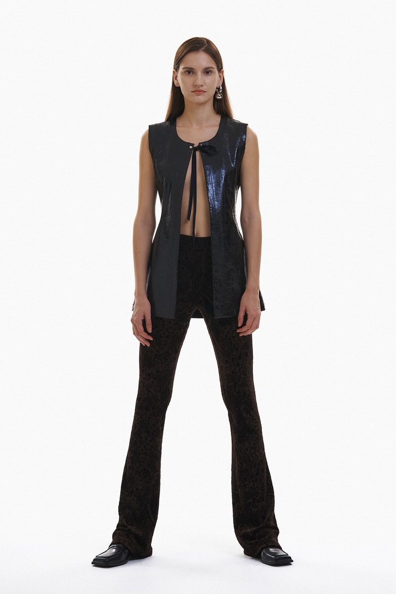 YUNSÉ Fall/Winter 2021 Collection Lookbook Tension and Relaxation Leather Vest Pants