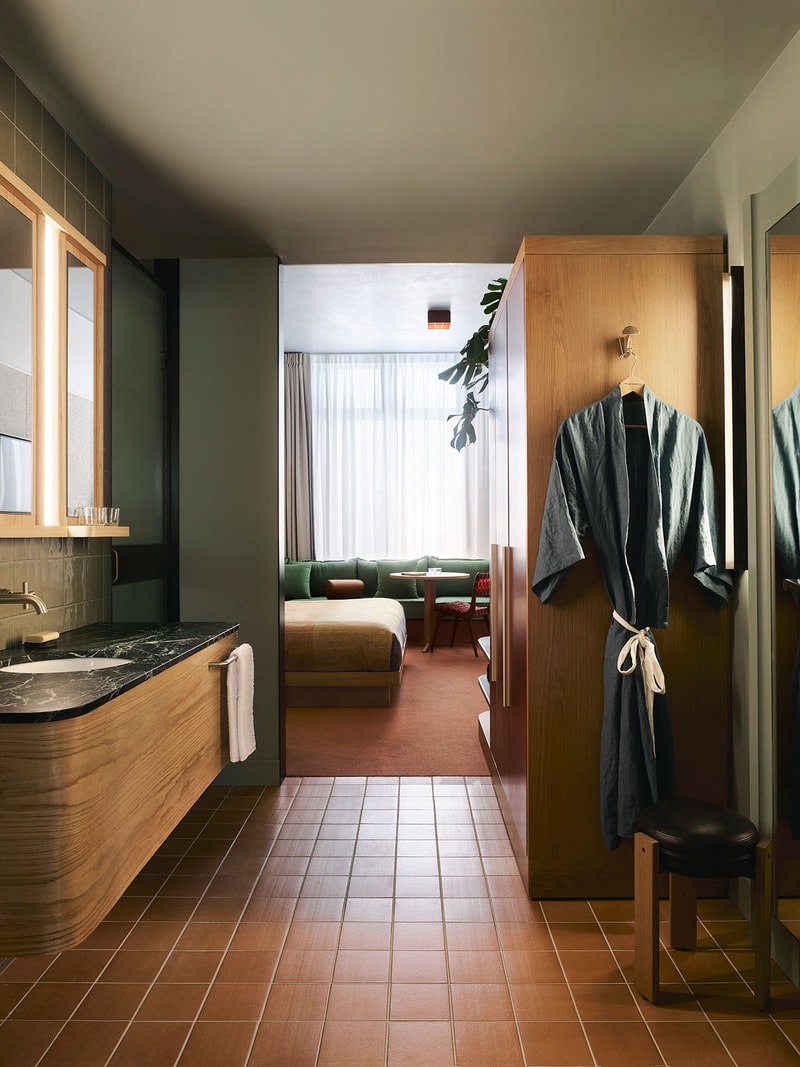 Ace Hotel Sydney Australia Interior Bedroom Mirror Plants