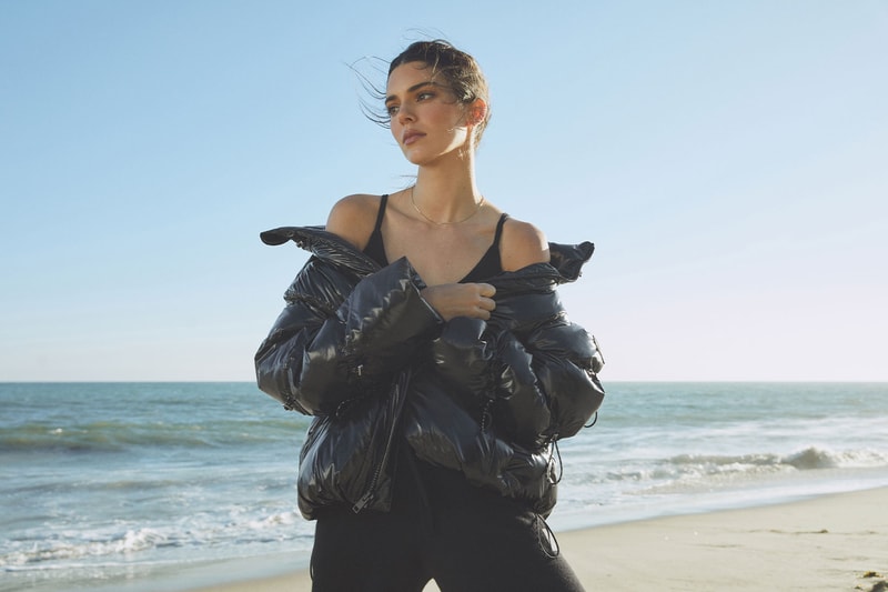 Alo Yoga Kendall Jenner Holiday Jackets and Coats Campaign Puffer Tank Top