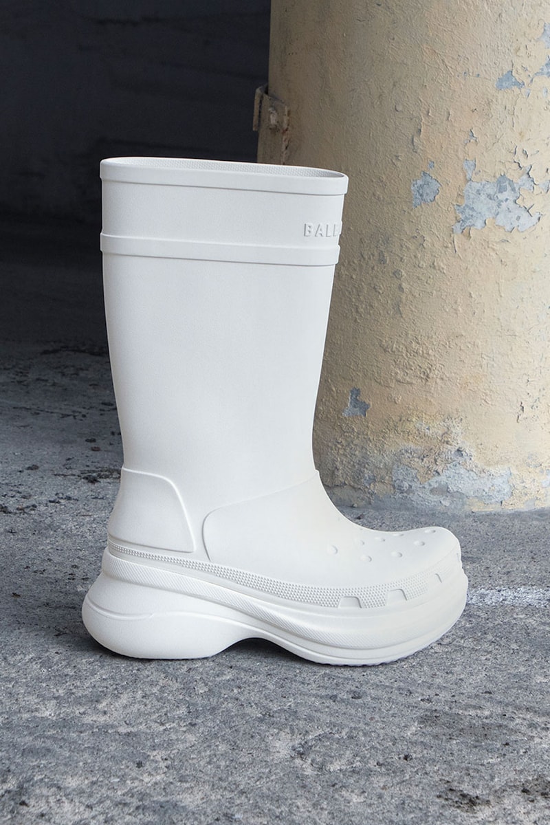 Balenciaga Crocs Boot Campaign Anna Uddenberg Kristina Nagel White