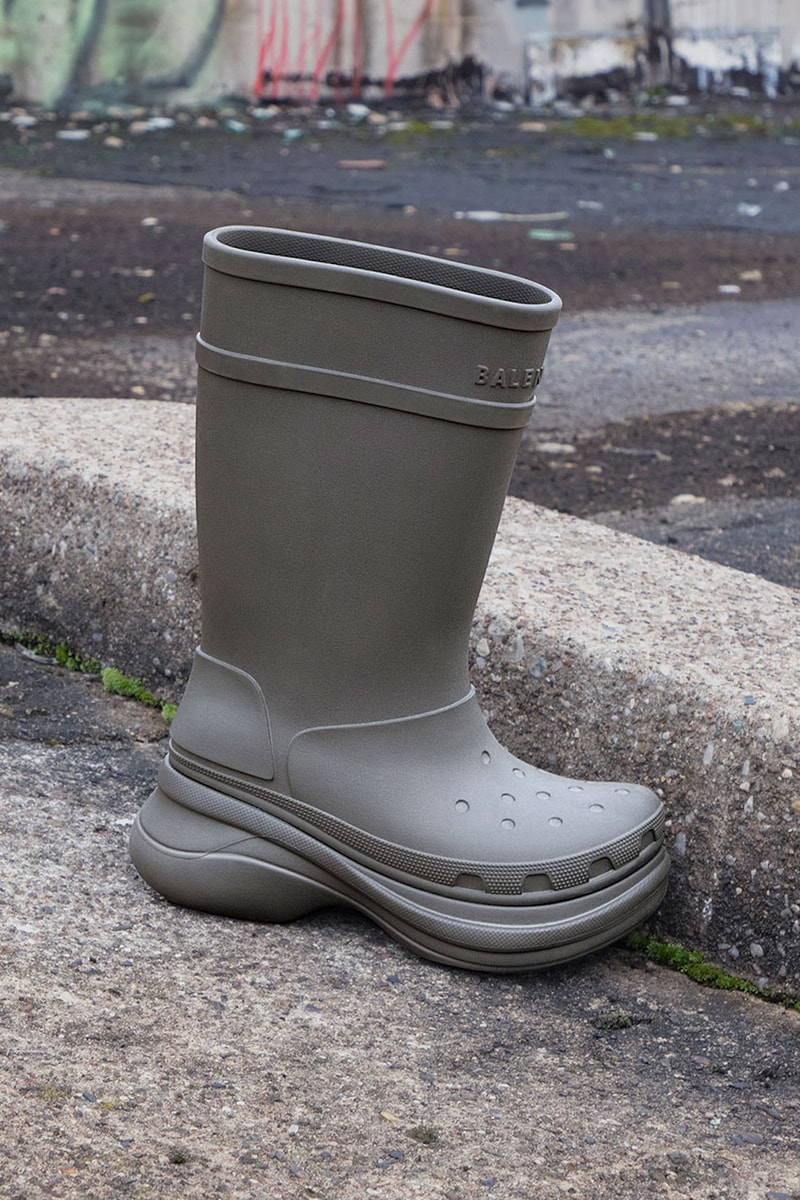 Balenciaga Crocs Boot Campaign Anna Uddenberg Kristina Nagel Gray