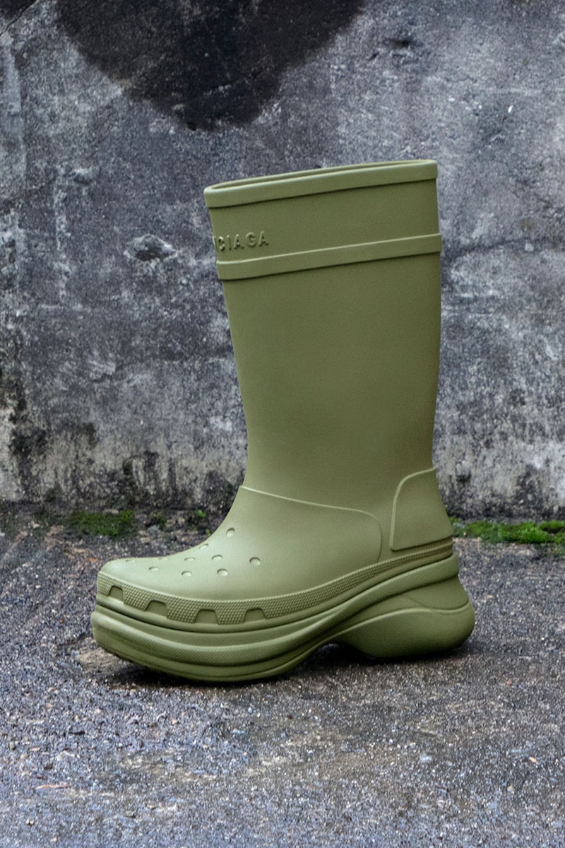 Balenciaga Crocs Boot Campaign Anna Uddenberg Kristina Nagel Green