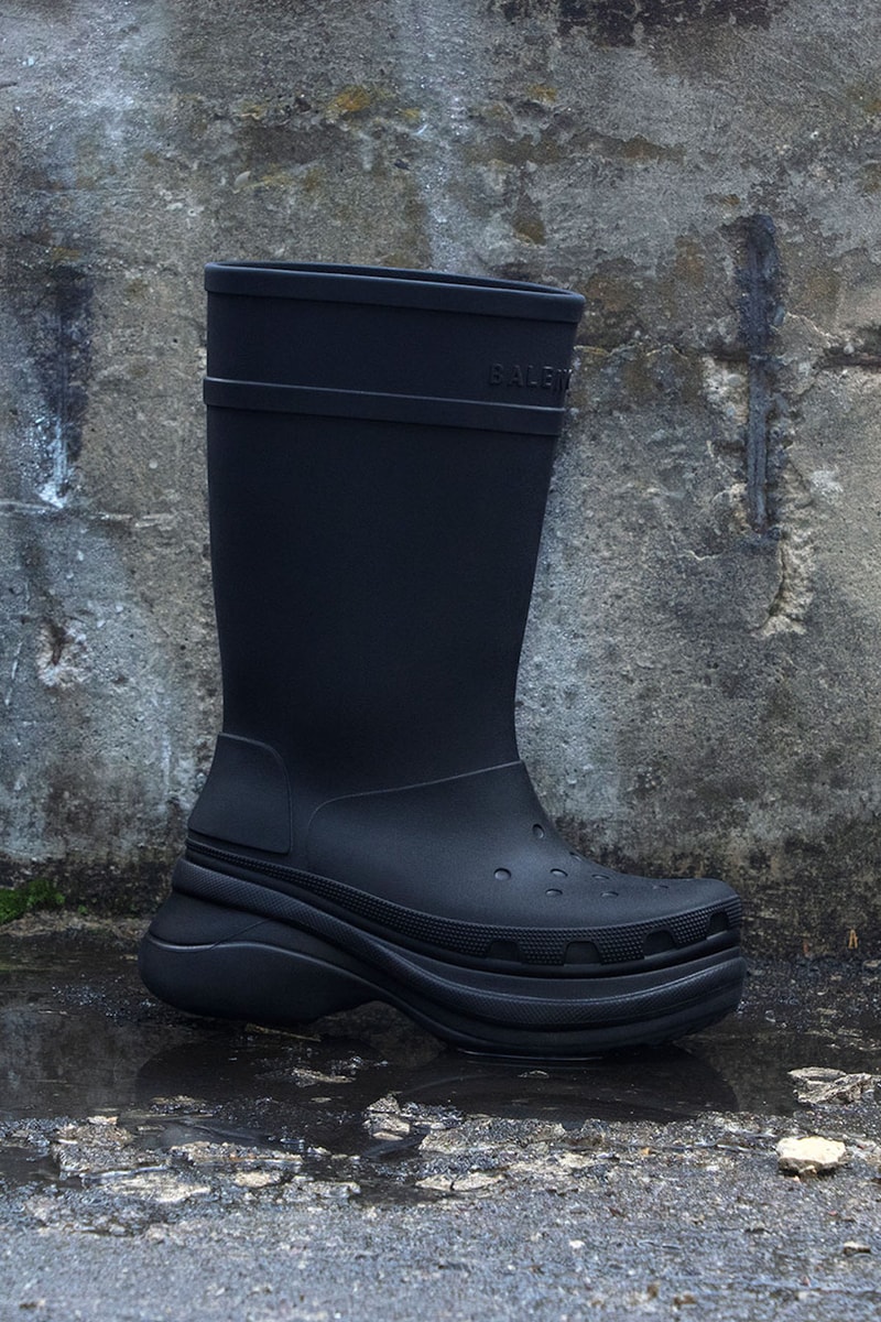 Balenciaga Crocs Boot Campaign Anna Uddenberg Kristina Nagel Black