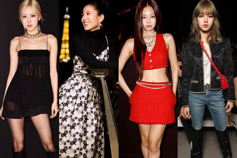 BLACKPINK Rose Jisoo Jennie Lisa Best Paris Fashion Week Looks Celebrity Style Dior Saint Laurent Chanel Celine
