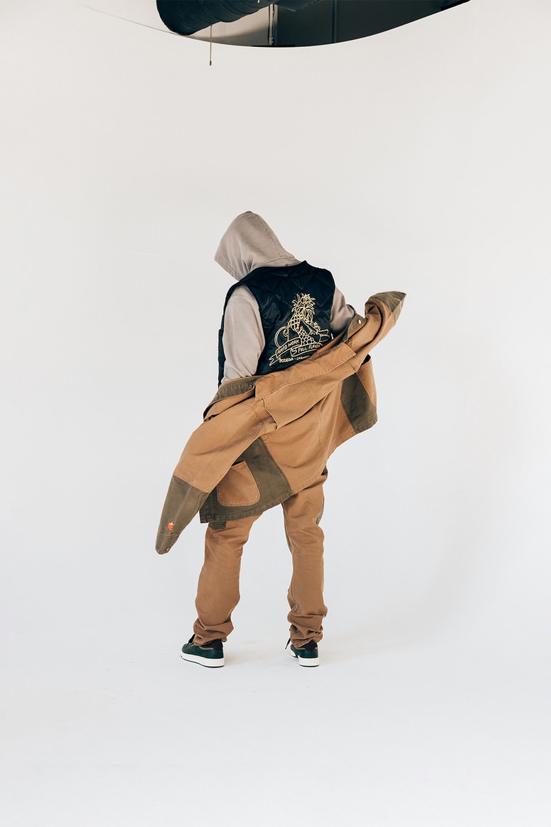 bodega fall winter lookbook drop 1 carhartt wip vest hoodie beanie tshirt tee pants air jordan 11 