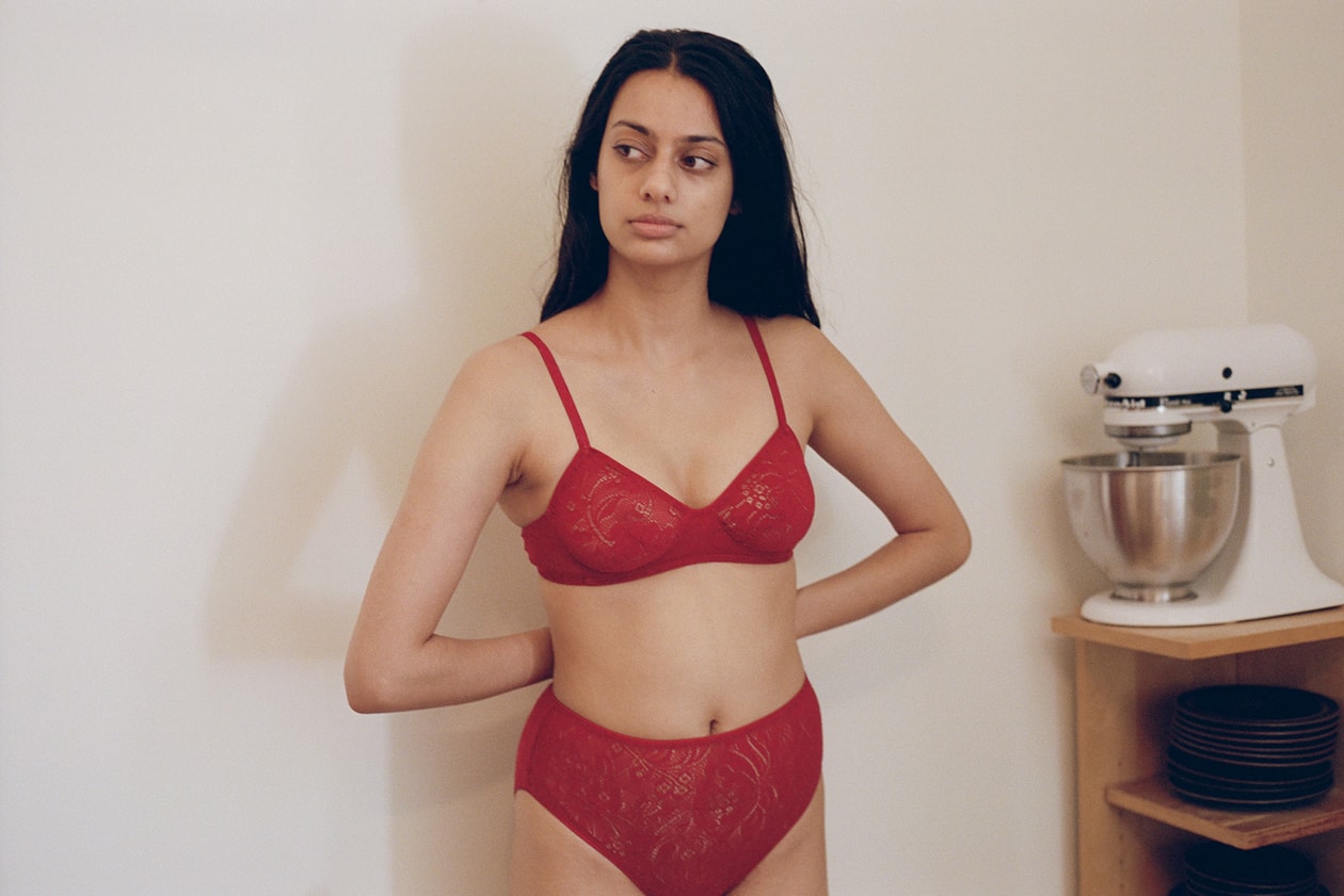 breast cancer awareness month 2021 araks lingerie brand red bra underwear charity donation