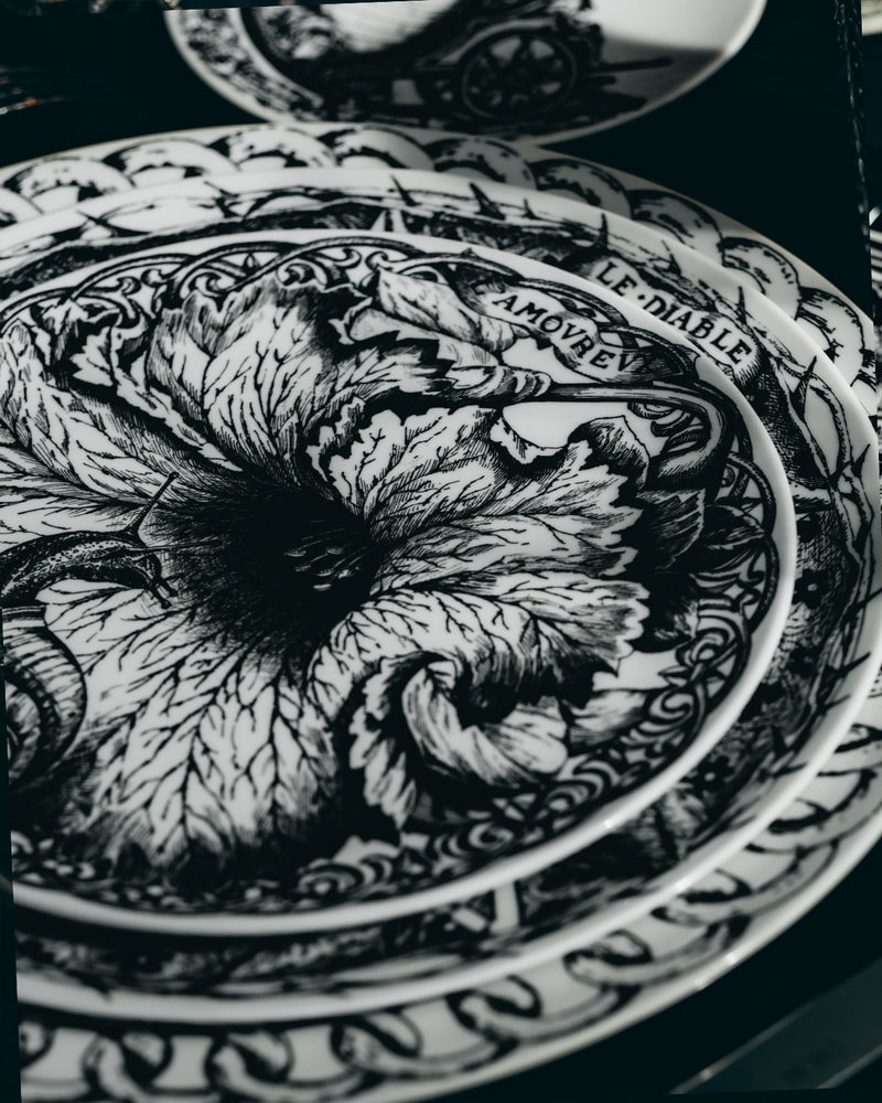 Dior Maison Halloween Table Homeware Decor Ceramic Plates Details