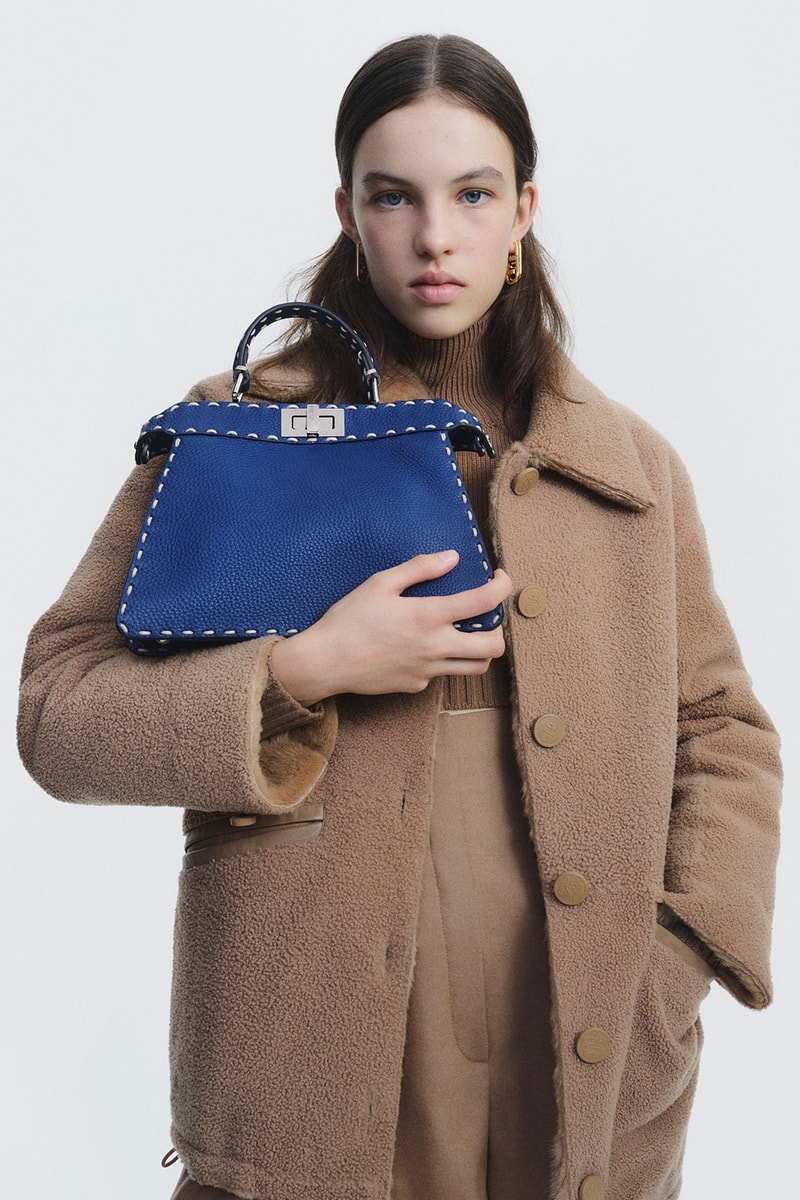 Fendi Peekaboo ISeeU Handbag Capsule Collection Cyan Blue