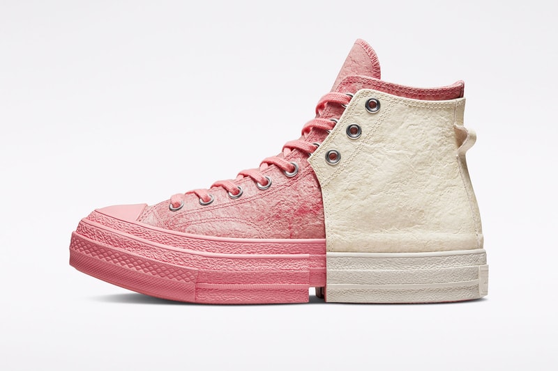 Feng Chen Wang Converse Chuck 70 2-in-1 Collaboration Pink Ivory Sides Details