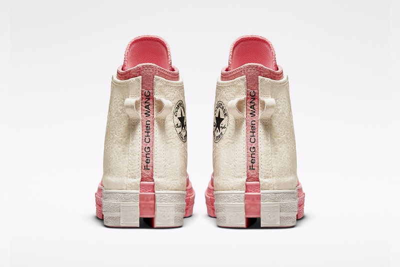 Feng Chen Wang Converse Chuck 70 2-in-1 Collaboration Pink Ivory Heel Back