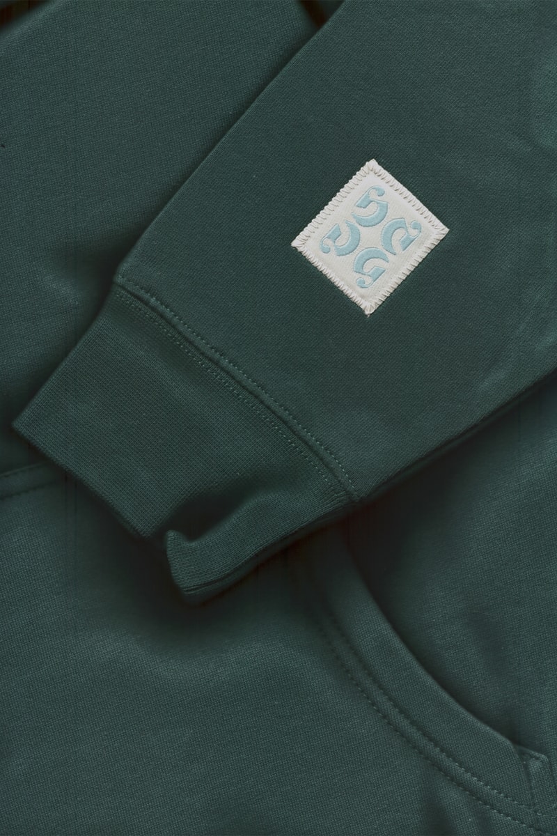 Glossier Embroidered Soft Sage Hoodie GlossiWEAR