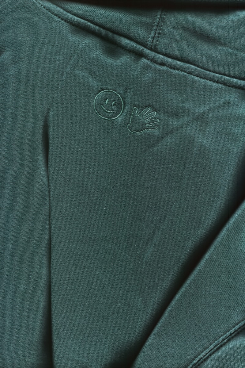 Glossier Embroidered Soft Sage Hoodie GlossiWEAR