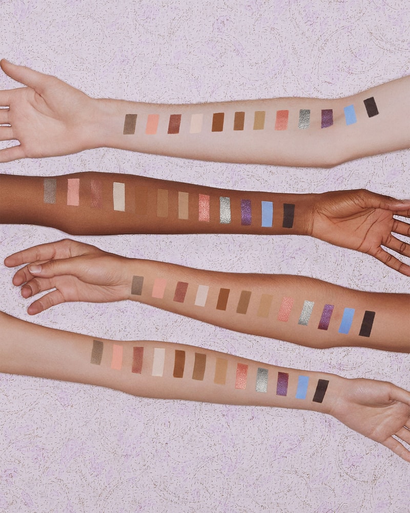 GUCCI BEAUTY PALETTE BEAUTÉ DES YEUX FLORAL Eyeshadow Palette Swatches Arms