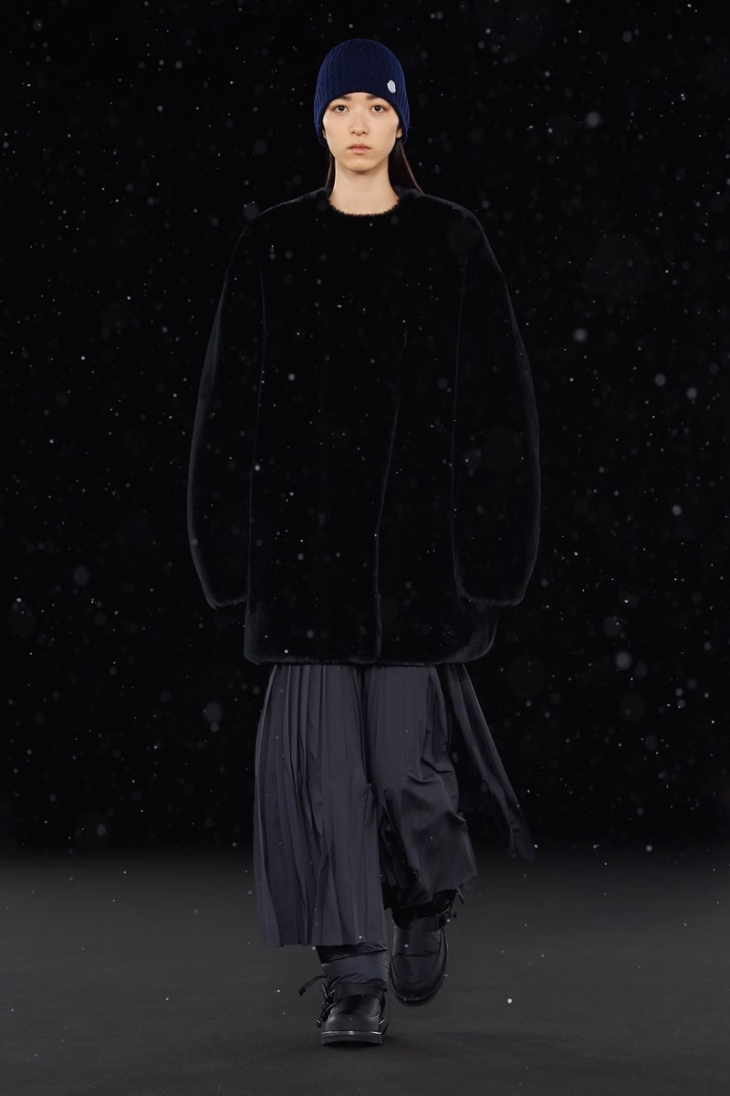 HYKE Moncler Genius MONDOGENIUS Collaboration Fur Jacket Skirt
