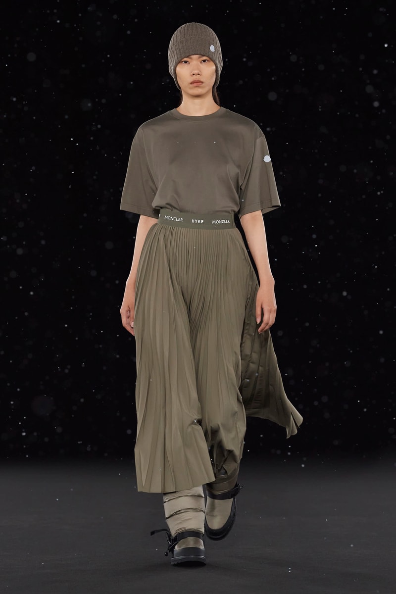 HYKE Moncler Genius MONDOGENIUS Collaboration Skirt T-shirt Hat
