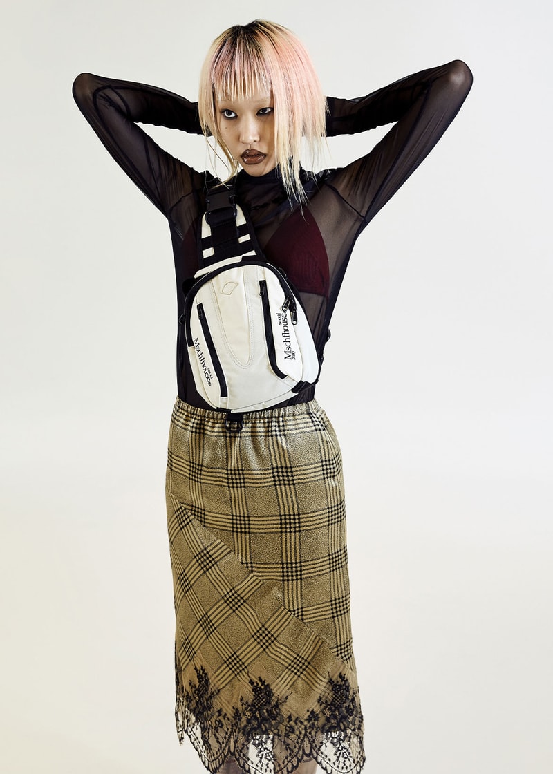 MISCHIEF 2021 Photo Dump Capsule Collection Lookbook Bag Skirt Plaid Check