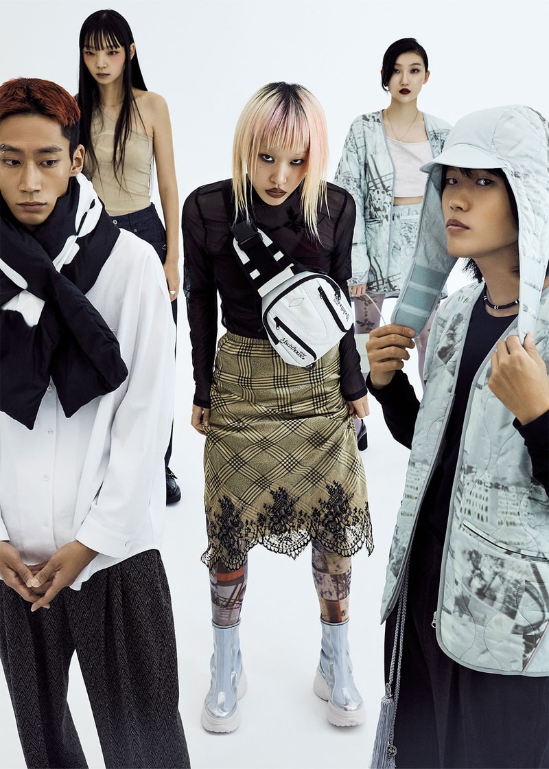 MISCHIEF 2021 Photo Dump Capsule Collection Lookbook Plaid Skirt Shirt Scarf