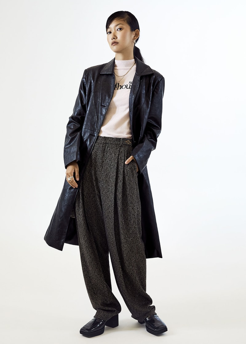 MISCHIEF 2021 Photo Dump Capsule Collection Lookbook Coat Pants Leather