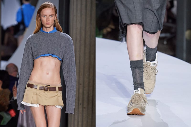 Miu Miu Redefines Corporate Chic With Micro-Mini Skirts