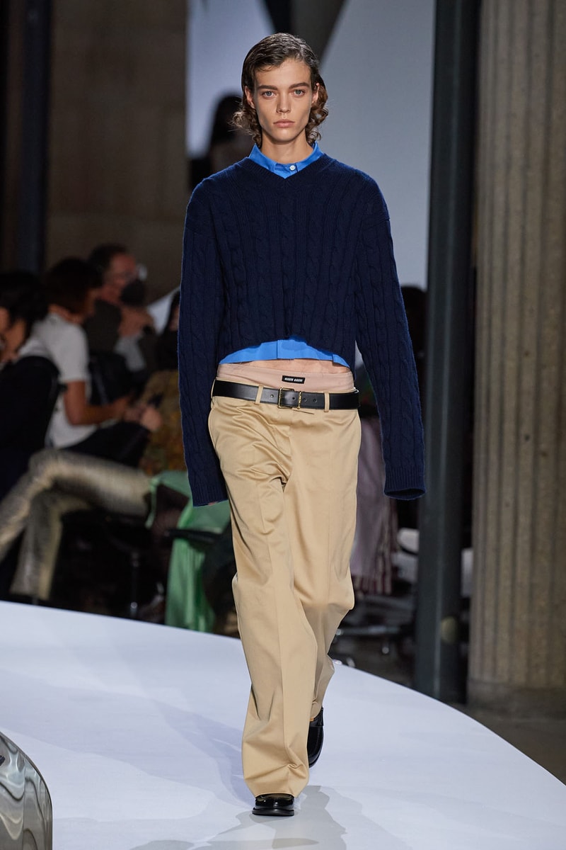 Miu Miu Spring Summer 2022 Collection New Balance 574 Collaboration Micro MIni Skirts Miuccia Prada