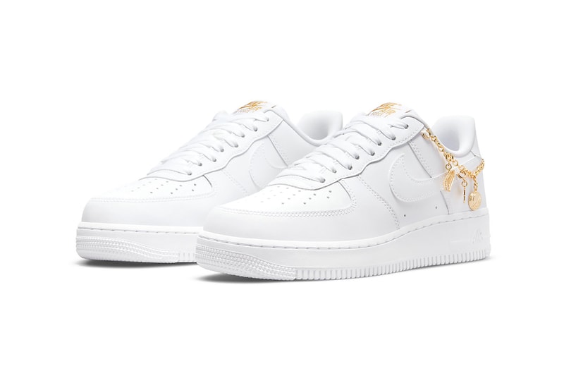 Nike Air Force 1 AF1 Low LX Lucky Charms White Gold Footwear Kicks Sneakers Shoes