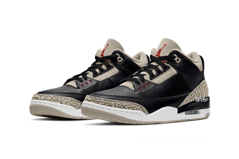 Nike Air Jordan 3 AJ3 Desert Cement Black Beige Sneakers Footwear Shoes Kicks