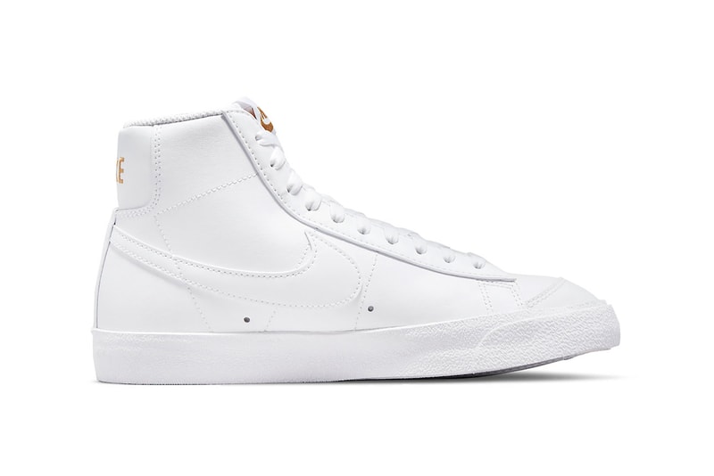 Nike Blazer Mid Lucky Charms White Metallic Gold Sneakers Footwear Shoes Kicks Lateral