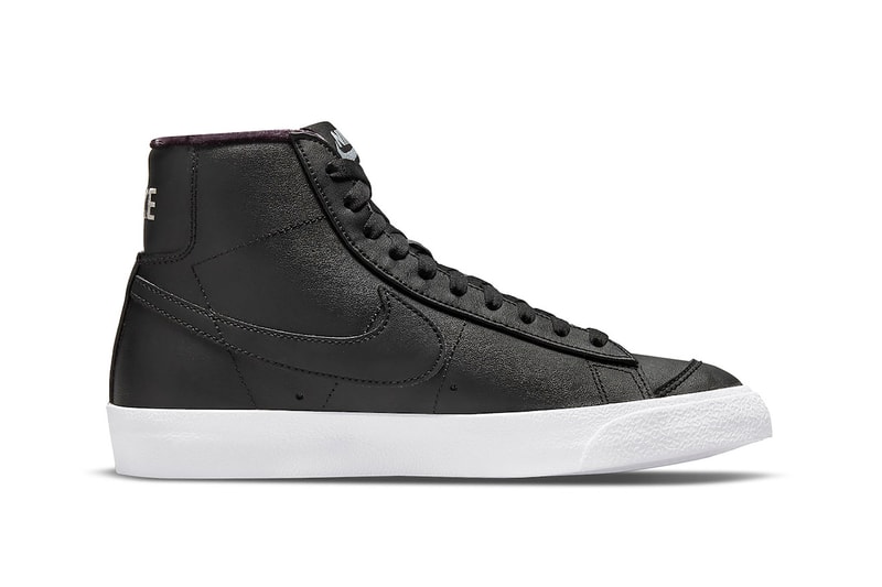 Nike Blazer Mid Lucky Charms Black Metallic Silver Sneakers Footwear Shoes Kicks Lateral