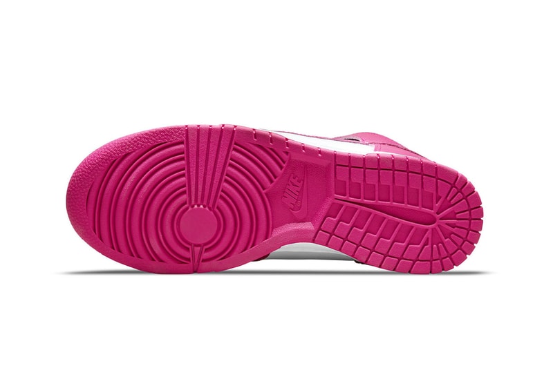 Nike Dunk High Pink Prime Womens Sneakers Outsole