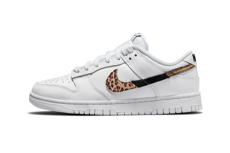 Nike Dunk Low Animal Instinct White Black Leopard Print Womens Sneakers Footwear Shoes Kicks