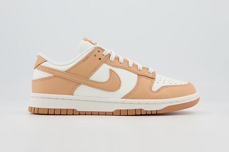 Nike Dunk Low Womens Sneakers Harvest Moon Light Brown Tan Footwear Kicks Shoes