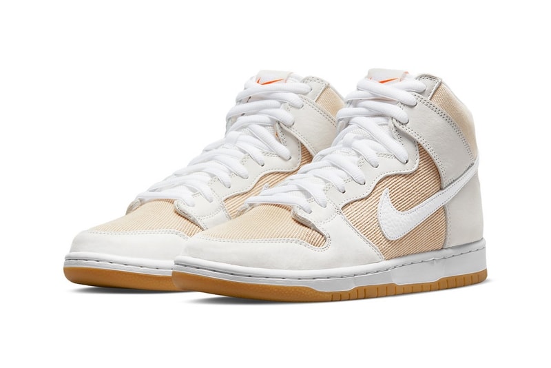 Nike SB Dunk High Unbleached White Beige Sneakers Footwear Shoes Kicks