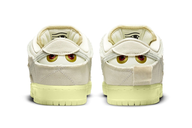 Nike SB Dunk Low Mummy Halloween Heel Eyes Back