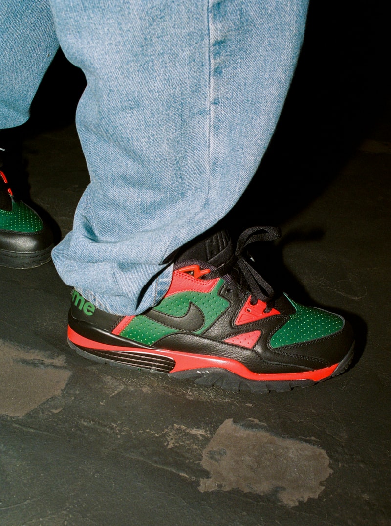 Supreme Nike Cross Trainer Low Sneakers Footwear Shoes Kicks Collaboration Black Red Yellow Green