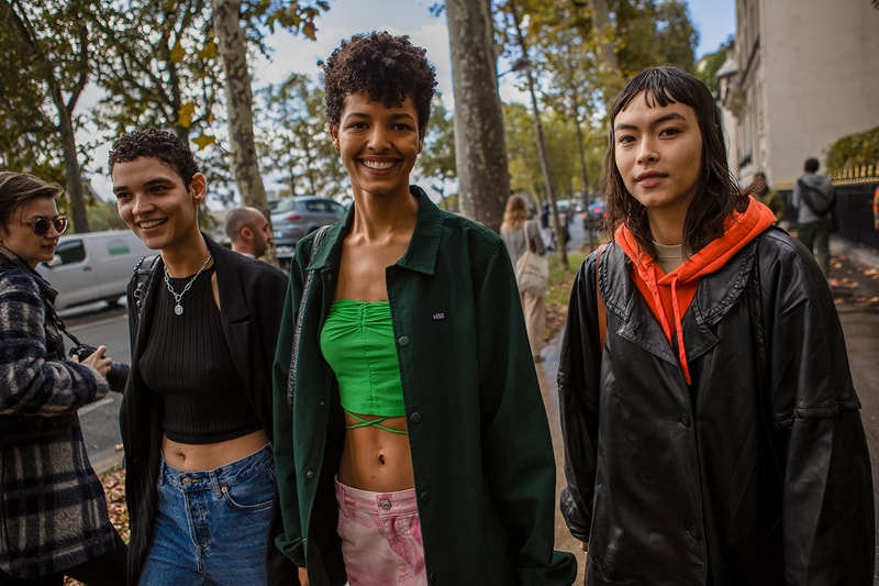 Paris Fashion Week Spring Summer 2022 SS22 Street Style Look Outfit Influencers Models Off Duty