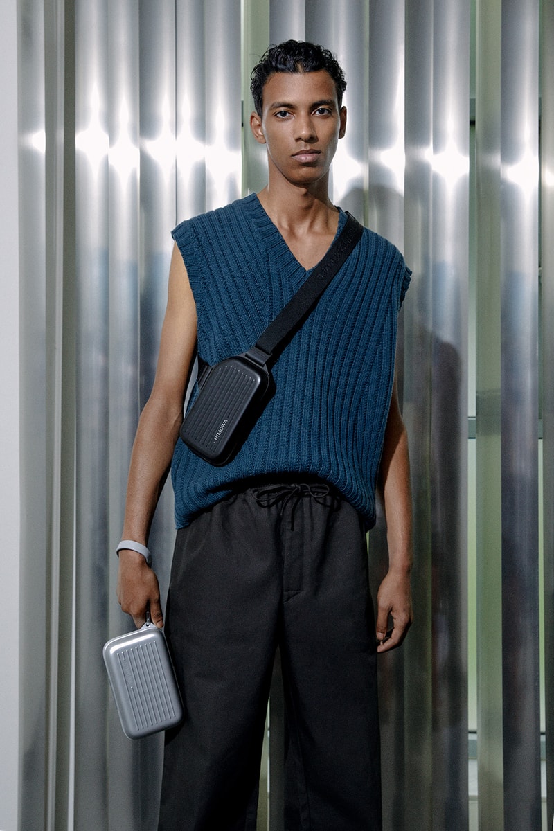 RIMOWA Personal Sling Hand Clutch Bags Blush Pink Black 
