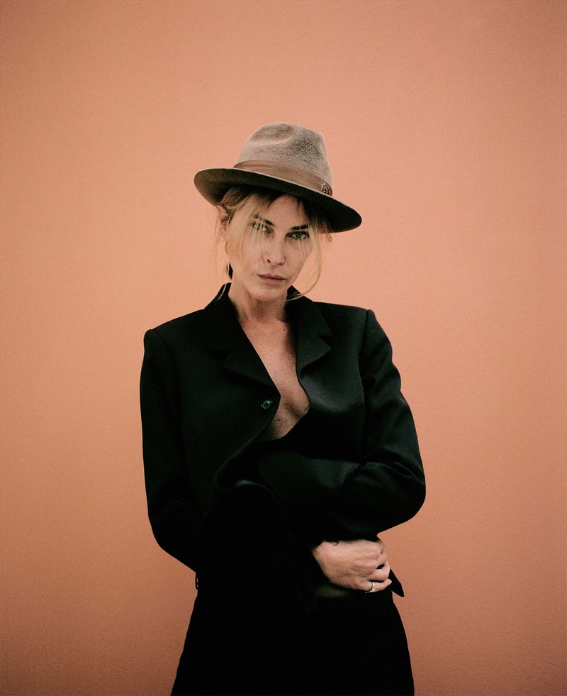 Ruslan Baginskiy Erin Wasson Campaign Fedora Hat Jacket Suit